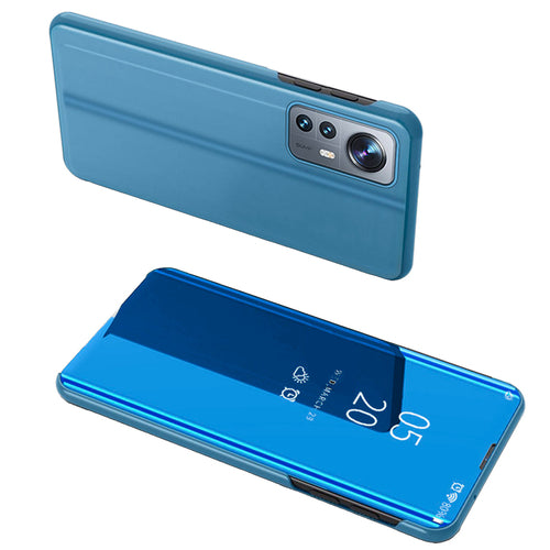 Clear View Case cover for Xiaomi 12 Lite blue flip cover — Hurtel