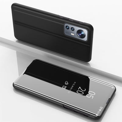 Clear View Case cover for Xiaomi 12 Lite cover with a flap black — Hurtel
