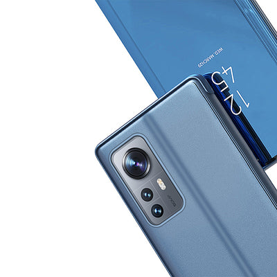 Clear View Case cover for Xiaomi 12 Lite cover with a flap black — Hurtel