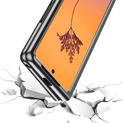 Plating Case case for Samsung Galaxy Z Fold 4 cover with a metallic frame blue — Hurtel