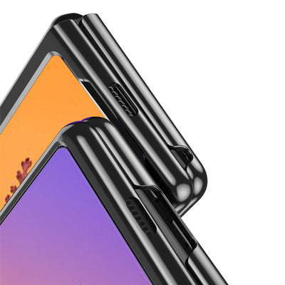 Plating Case case for Samsung Galaxy Z Fold 4 cover with a metallic frame blue — Hurtel