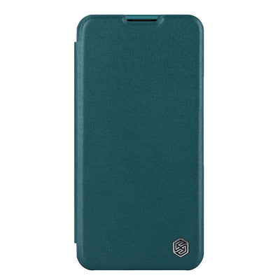 Nillkin Qin Leather Pro Case iPhone 14 Plus Camera Cover Holster Cover Flip Case Green