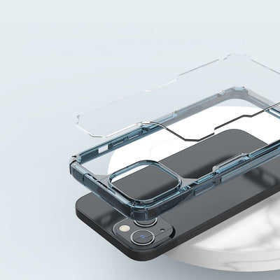 Nillkin Nature Pro case iPhone 14 armored cover blue cover