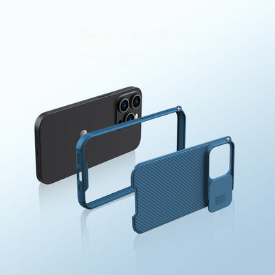 Nillkin CamShield Pro Magnetic Case iPhone 14 Pro Max Cover Camera Protector Blue (with MagSafe)