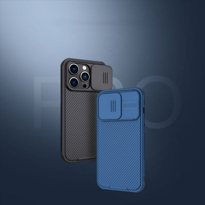Nillkin CamShield Pro Case iPhone 14 Pro Armored Cover Camera Protector Blue