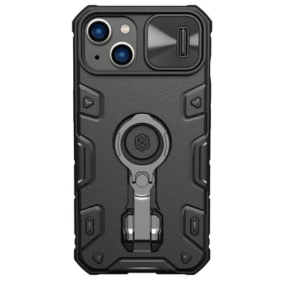 Nillkin CamShield Armor Pro Case iPhone 14 Plus case armored cover with camera cover ring stand black