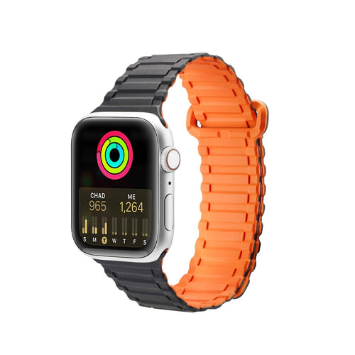 Dux Ducis Strap (Armor Version) Apple Watch SE Strap, 9, 8, 7, 6, 5, 4, 3, 2, 1 (41, 40, 38 mm) Silicone Magnetic Band Bracel