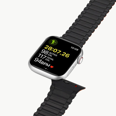 Dux Ducis Strap (Armor Version) Apple Watch SE Strap, 9, 8, 7, 6, 5, 4, 3, 2, 1 (41, 40, 38 mm) Silicone Magnetic Band Bracel