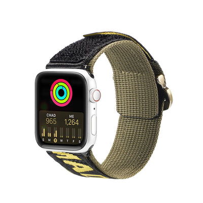 Dux Ducis Strap (Outdoor Version) Apple Watch Ultra strap, SE, 9, 8, 7, 6, 5, 4, 3, 2, 1 (49, 45, 44, 42 mm) nylon strap yell