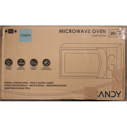 SALE OUT. Candy | Microwave Oven | CMW 2070 M | Free standing | 700W W | White | DAMAGED PACKAGING