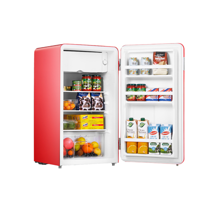 Midea Refrigerator | MDRD142SLE32 | Energy efficiency class E | Free standing | Larder | Height 83.5 cm | Fridge net cap