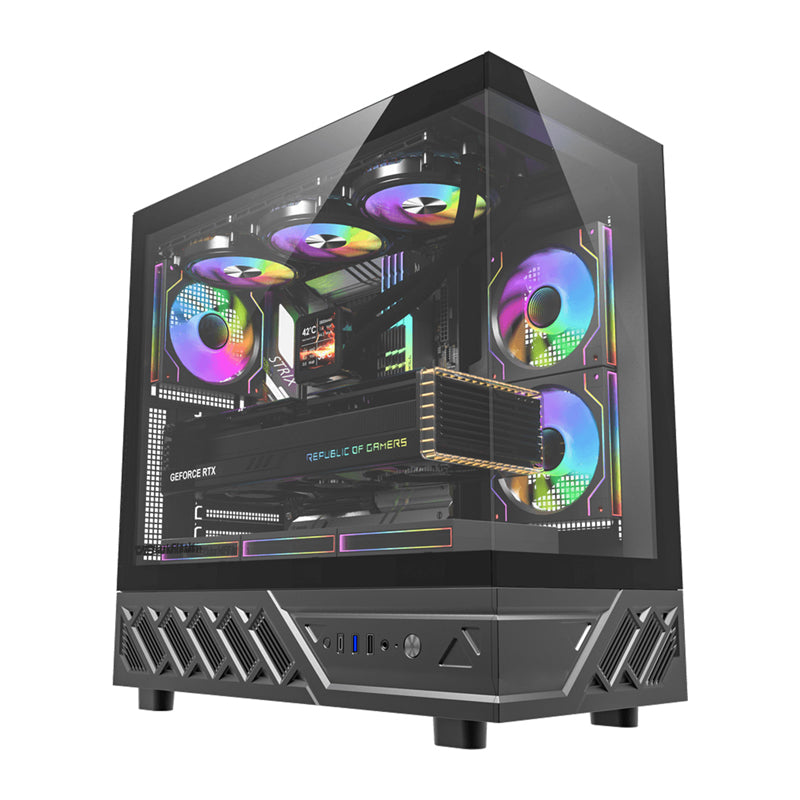DarkFlash DS950 computer case (black) + 6 fans - Image 1