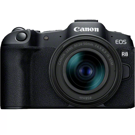 Canon | EOS R8 Body + RF 24-50mm F4.5-6.3 IS STM (AIP) | Megapixel 24.2 MP | Image stabilizer | ISO sensitivity (max) 10