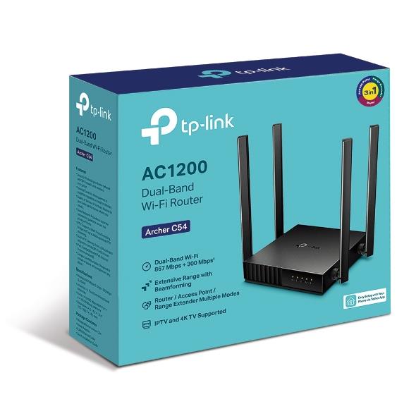 Wireless Router TP-LINK Wireless Router 1200 Mbps 1 WAN 4x10/100M Number of antennas 4 ARCHERC54