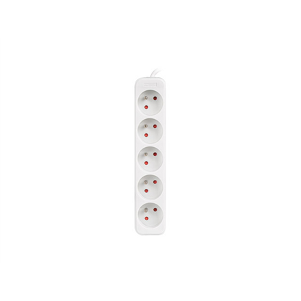 Lanberg Cable Power Strip, 5X French Outlets Quality-Grade Copper, 1.5 m | PS0-05E-0150-W