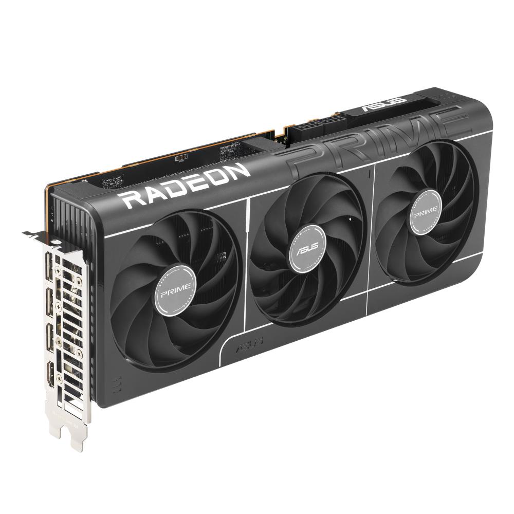 Graphics Card ASUS AMD Radeon RX 9070 16 GB GDDR6 256 bit PCIE 5.0 16x Triple slot Fansink 1xHDMI 3xDisplayPort PRIME-RX9070-O16G