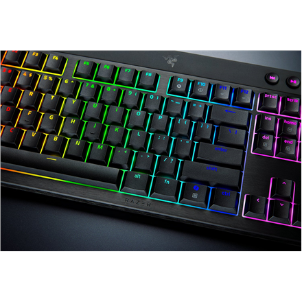 Razer | BlackWidow V4 Low-profile HyperSpeed | Gaming Keyboard | Wireless | US | Yellow Linear