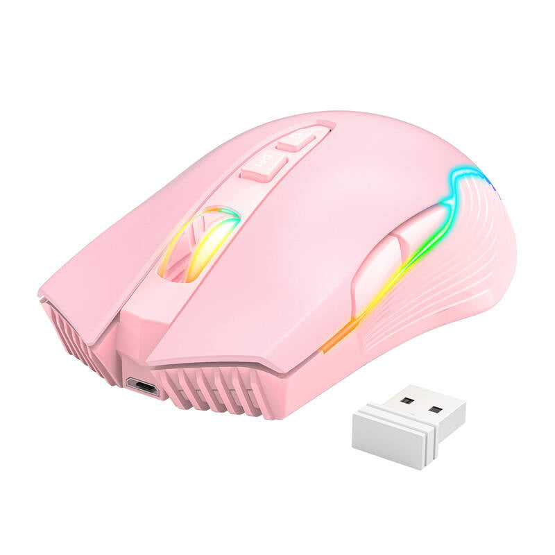 ONIKUMA CW905 Pink 2.4G Wireless Gaming Mouse - Image 2
