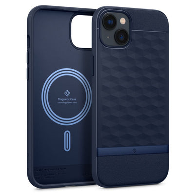 Caseology Parallax Mag Case with MagSafe for iPhone 14 Plus - Navy — Spigen