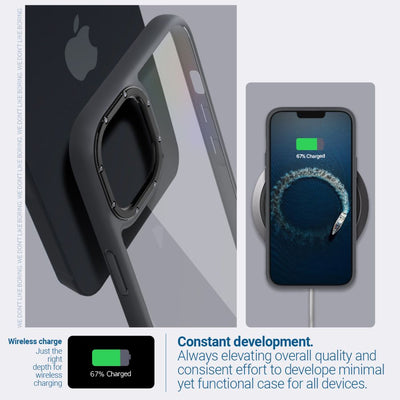 Caseology Skyfall iPhone 14 Plus Case - Matte Black — Spigen