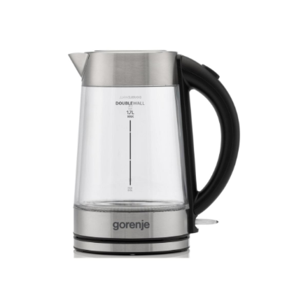Gorenje Kettle | K17GDWII | 2200 W | Electric | 1.7 L | 360° rotational base | Stainless steel/Glass | Stainless steel/T