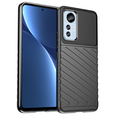 Thunder Case case for Xiaomi 12 Lite silicone armor case black — Hurtel