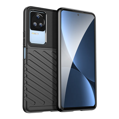 Thunder Case case for Xiaomi Poco F4 5G silicone armor case black — Hurtel