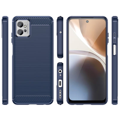 Carbon Case for Xiaomi Poco F4 5G flexible silicone carbon cover black — Hurtel