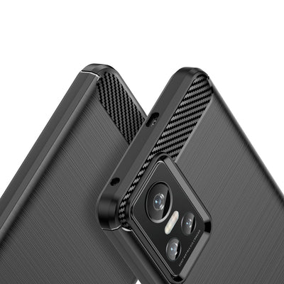 Carbon Case case for Realme GT Neo 3 flexible silicone carbon cover black — Hurtel