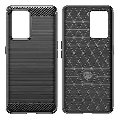 Carbon Case case for Realme GT Neo 3 flexible silicone carbon cover black — Hurtel