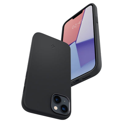 Spigen Silicone Fit Mag Case with MagSafe for iPhone 14 Plus - Black