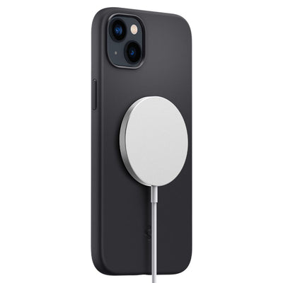 Spigen Silicone Fit Mag Case with MagSafe for iPhone 14 Plus - Black