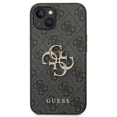 Guess 4G Big Metal Logo iPhone 14 Case - Gray