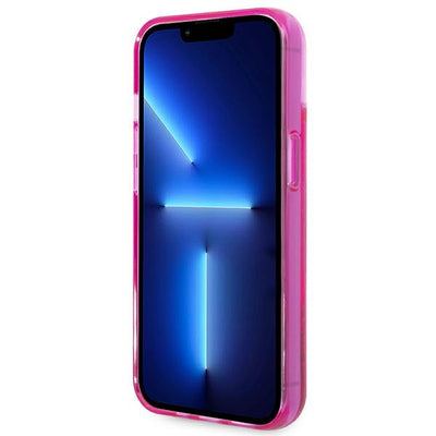 Karl Lagerfeld Liquid Glitter Elong Case for iPhone 14 Plus - Pink