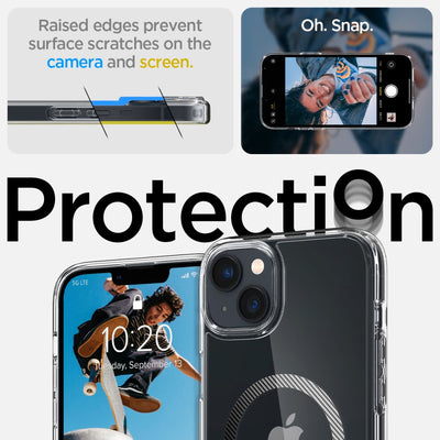 Spigen Ultra Hybrid Mag Case with MagSafe for iPhone 14 Plus - Clear Gray