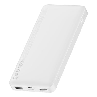 Baseus Bipow powerbank with display 10000mAh 15W white (Overseas Edition) + USB-A - Micro USB cable 0.25m white (PPBD050002)