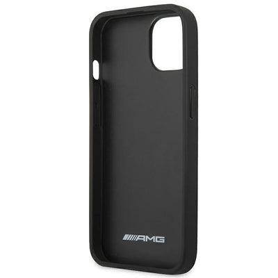 AMG AMHCP14MDOLBK iPhone 14 Plus 6.7 &quot;black / black hardcase Leather Hot Stamped — Mercedes