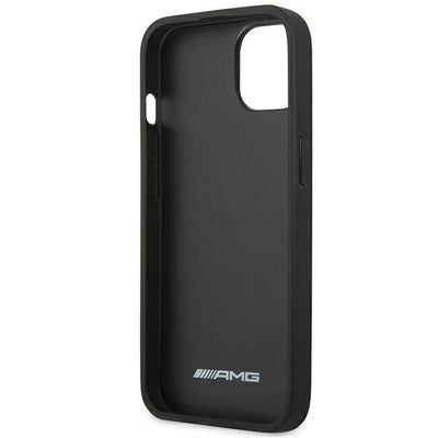 AMG AMHCP14MGSEBK iPhone 14 Plus 6,7 &quot;black / black hardcase Leather Debossed Lines — Mercedes
