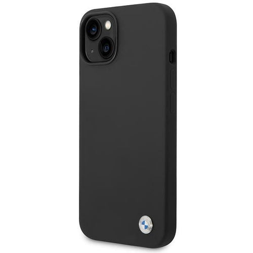 Case BMW BMHCP14MSILBK iPhone 14 Plus 6.7" black/black Silicone Metal Logo