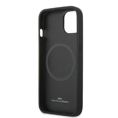Case BMW BMHMP14SSLLBK iPhone 14 6.1 "black / black hardcase Signature Logo Imprint Magsafe