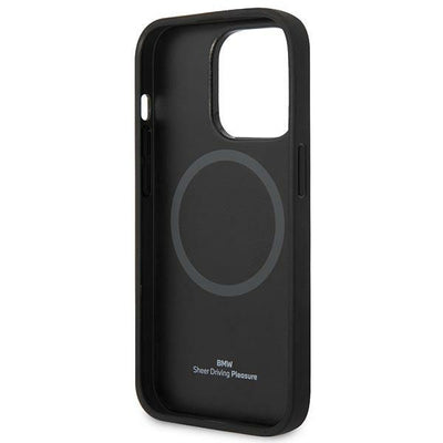 BMW Signature Logo Imprint MagSafe Case for iPhone 14 Pro Max - Black