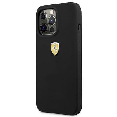 Ferrari FESSIHCP13LBK iPhone 13 Pro / 13 6.1&quot; black/black hardcase Silicone