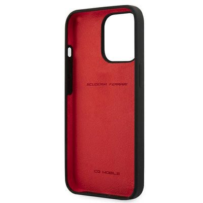 Ferrari FESSIHCP13LBK iPhone 13 Pro / 13 6.1&quot; black/black hardcase Silicone