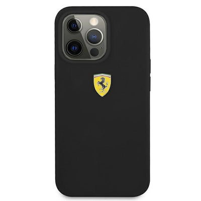 Ferrari FESSIHCP13XBK iPhone 13 Pro Max 6.7&quot; black/black hardcase Silicone