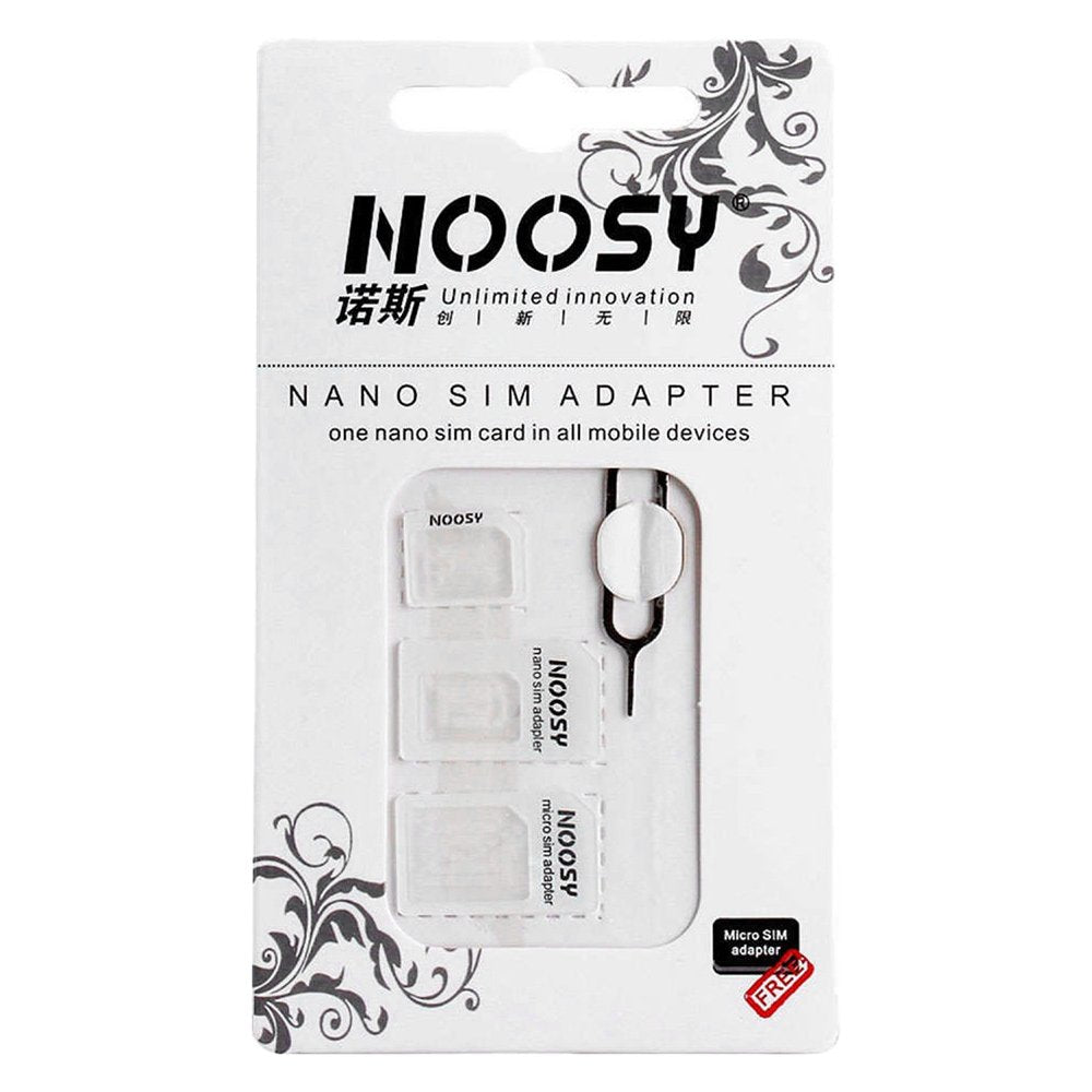 Noosa SIM Card Adapter Set + Key - White — Hurtel