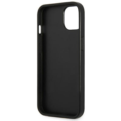 Guess GUHCP13SPSATLG iPhone 13 mini 5,4 "silver / silver hardcase SaffianoTriangle Logo