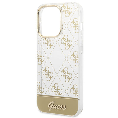 Guess GUHCP14LHG4MHG iPhone 14 Pro 6.1 "gold / gold hardcase 4G Pattern Script