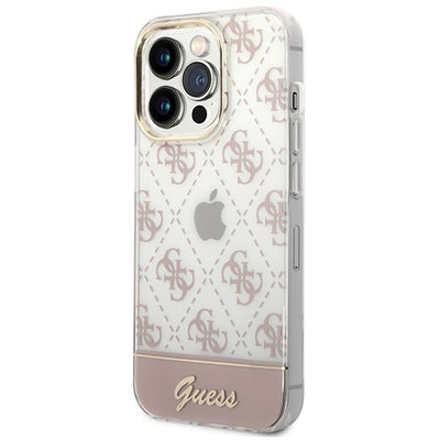 Guess GUHCP14LHG4MHP iPhone 14 Pro 6.1 "pink / pink hardcase 4G Pattern Script