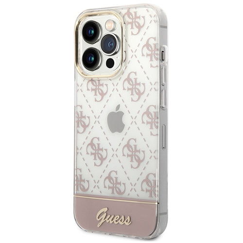 Guess GUHCP14LHG4MHP iPhone 14 Pro 6.1 "pink / pink hardcase 4G Pattern Script