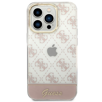Guess GUHCP14LHG4MHP iPhone 14 Pro 6.1 "pink / pink hardcase 4G Pattern Script